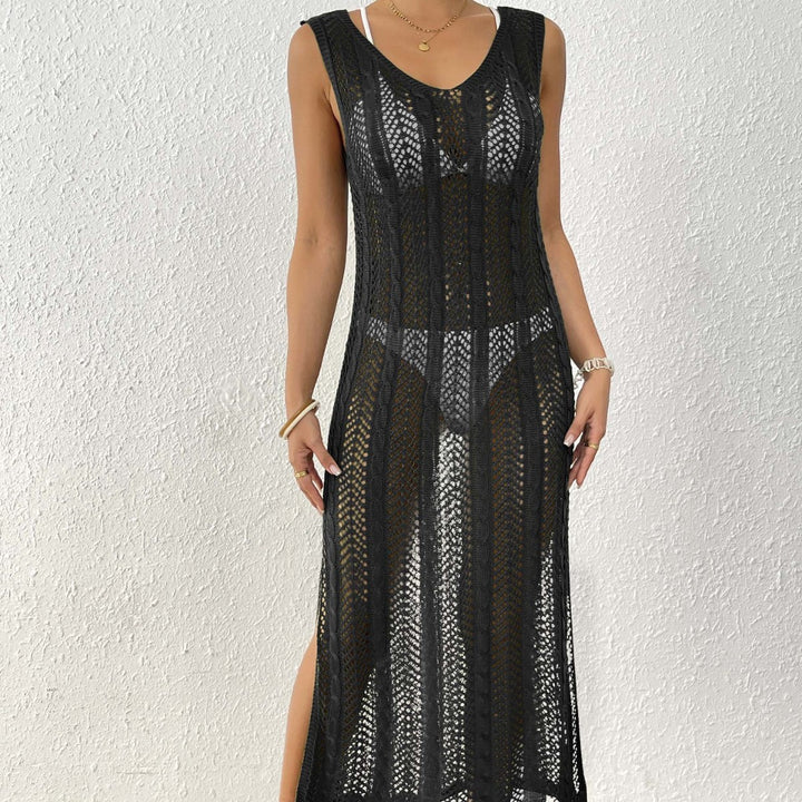 Dame elegant hækle sarong med gennemsigtigt design Skovae