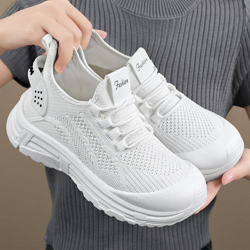 Femme Lettere Sport Sneakers med åndbart strikstof og stødabsorberende sål Stilla