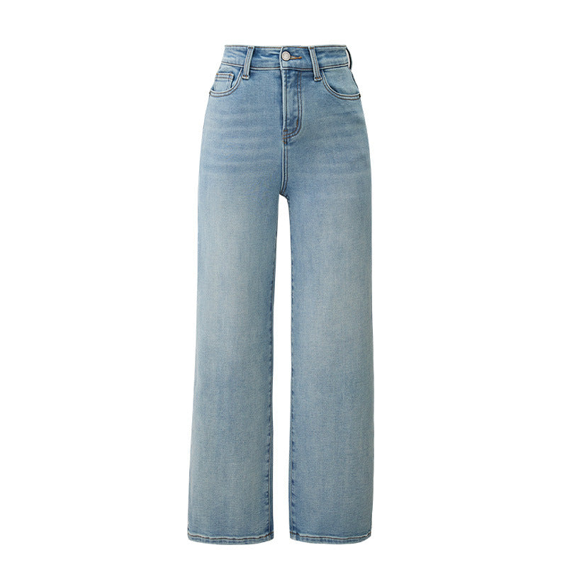 Dame Flared Jeans i moderne Light-Wash-stil med høj talje og blødt greb Stilla