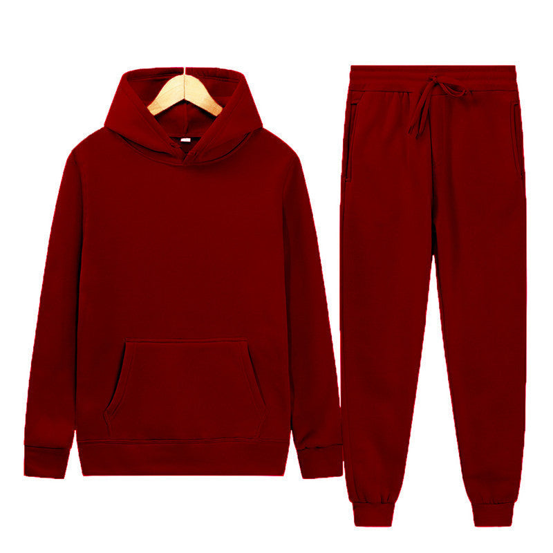 Dame hætte sweatshirt og joggingbukser sæt lavet af høj kvalitet bomuldsblanding Skovae