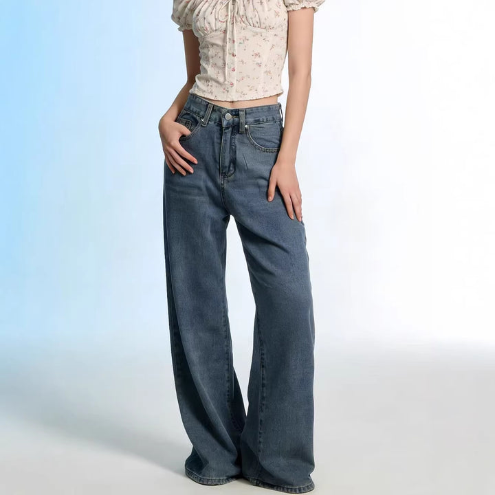 Dame Vidde High-Waist Jeans med særlige syningsdetaljer Skovae