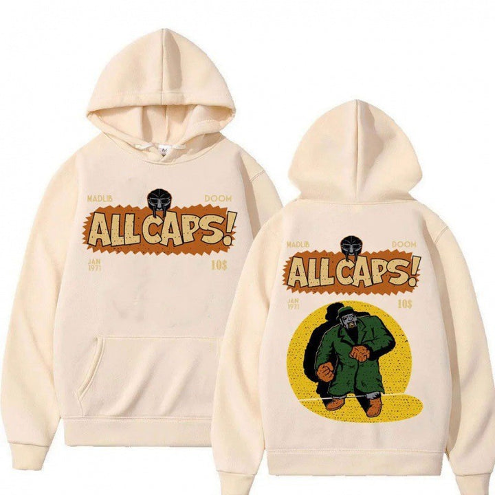 Kvinders hoodie med kreativt tegneserieprint Skovae
