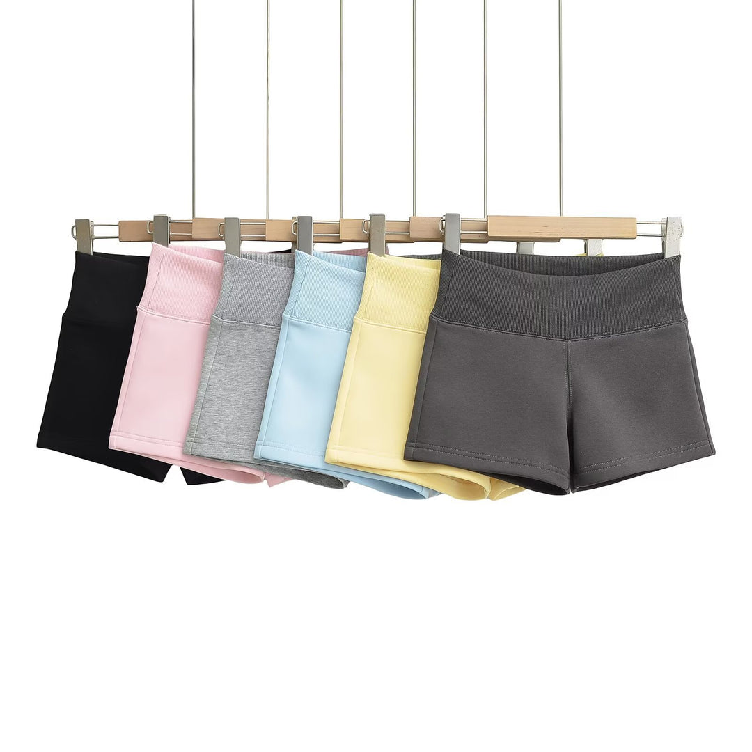 Dame Sporty Høj talje-Shorts med åndbart materiale og elastisk komfort Stilla