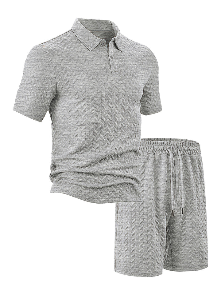 Herrer fritids polo og shorts sæt Stilla