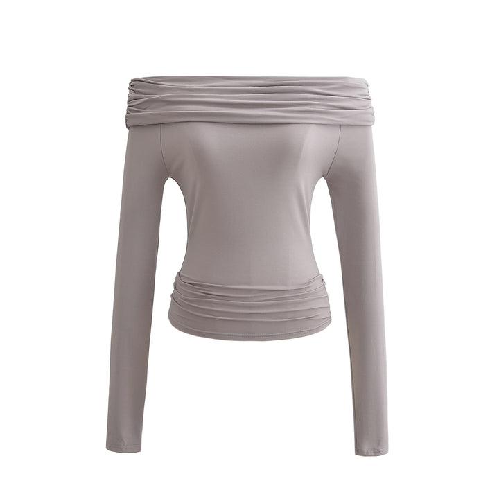 Dame elegant Off-Shoulder-overdel med raffineret flæsedesign og figurvenlig pasform Stilla