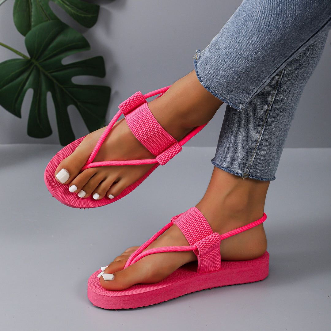 Dame komfortable fritids-sandaler med polstret fodseng og moderne rem-design Stilla