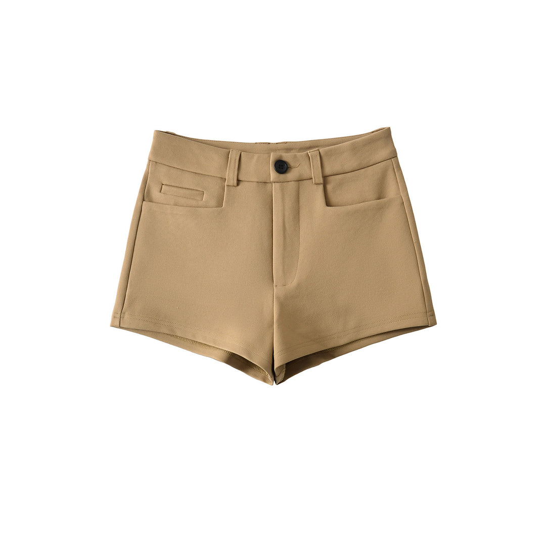 Dame højtaljede shorts med elegant snit og praktiske lommer Stilla