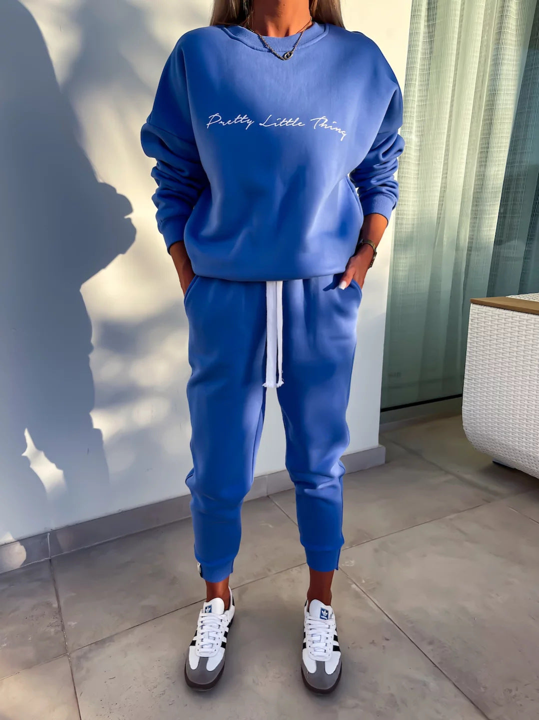 Dame komfortabelt Sweatshirt og Joggingbukser-Sæt Stilla