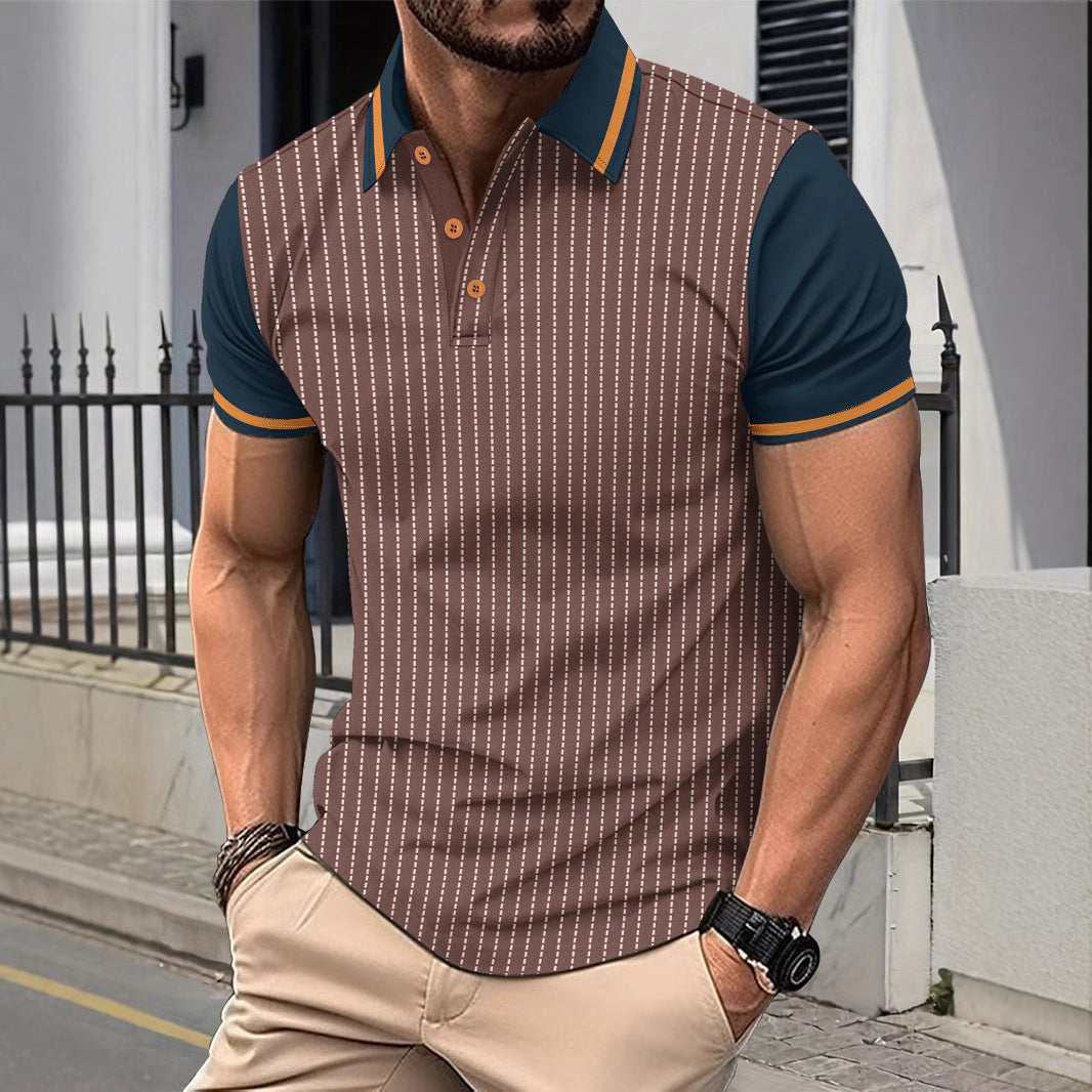 Herrer Sportligt Polo T-shirt Stilla