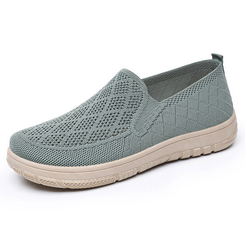 Femme Slip-On Strik Gå-Sneakers Stilla