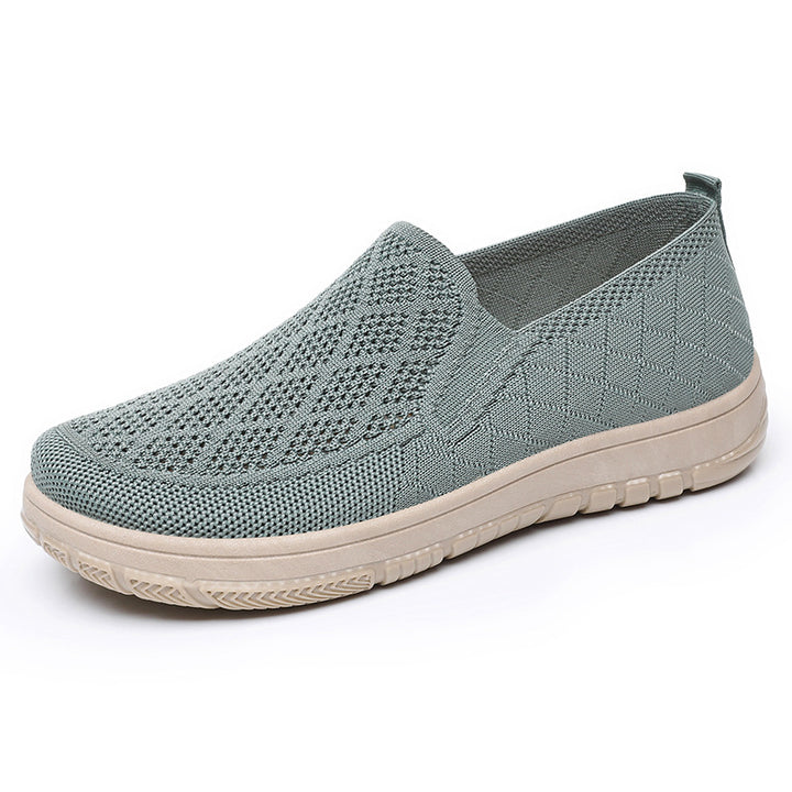 Femme Slip-On Strik Gå-Sneakers Stilla