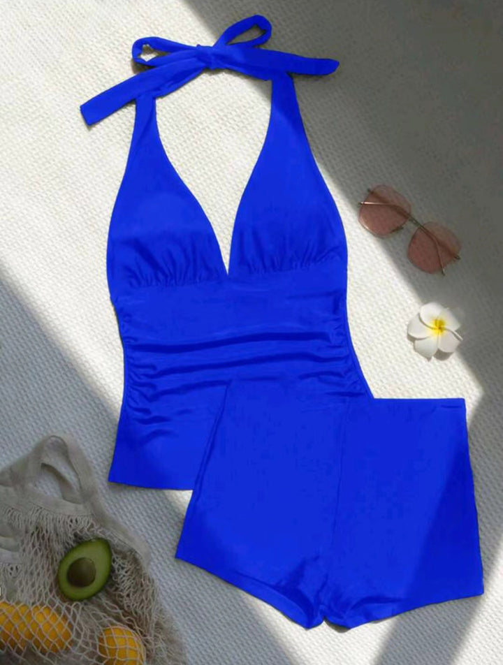 Damer Højskåren Tankini med fleksibel top Skovae