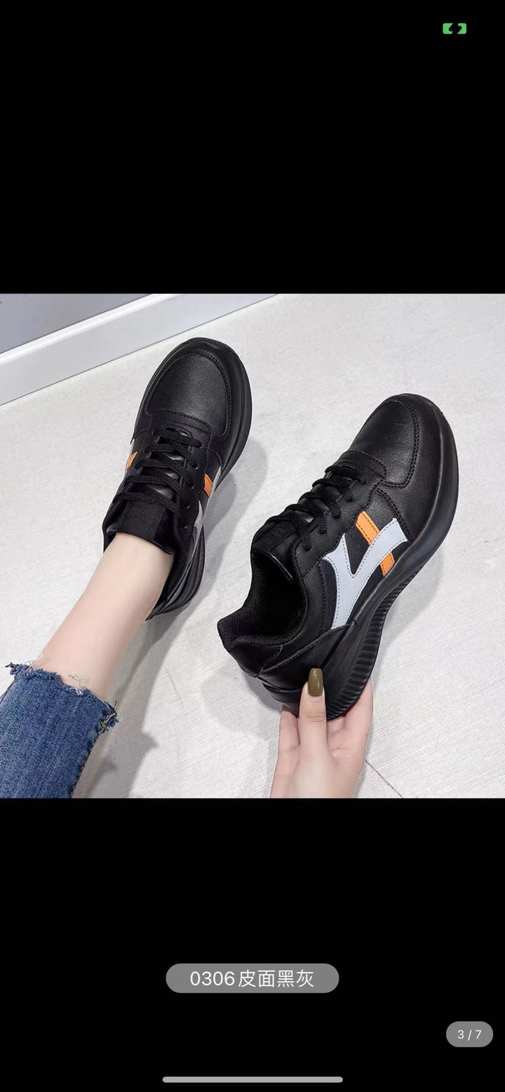 Dame nan mode Plateau-City-sneaker med ekstra blødt polstret fodseng, stødabsorberende mellemsål og sporty sideapplikation Skovae