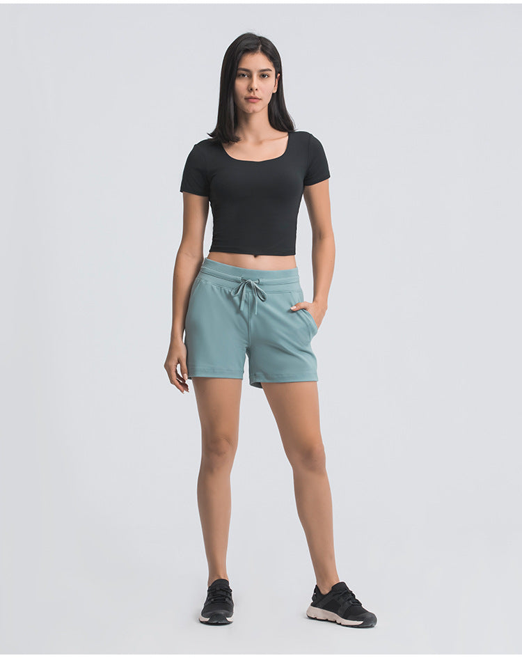Stilla | Talje Yoga Shorts Til Kvinder