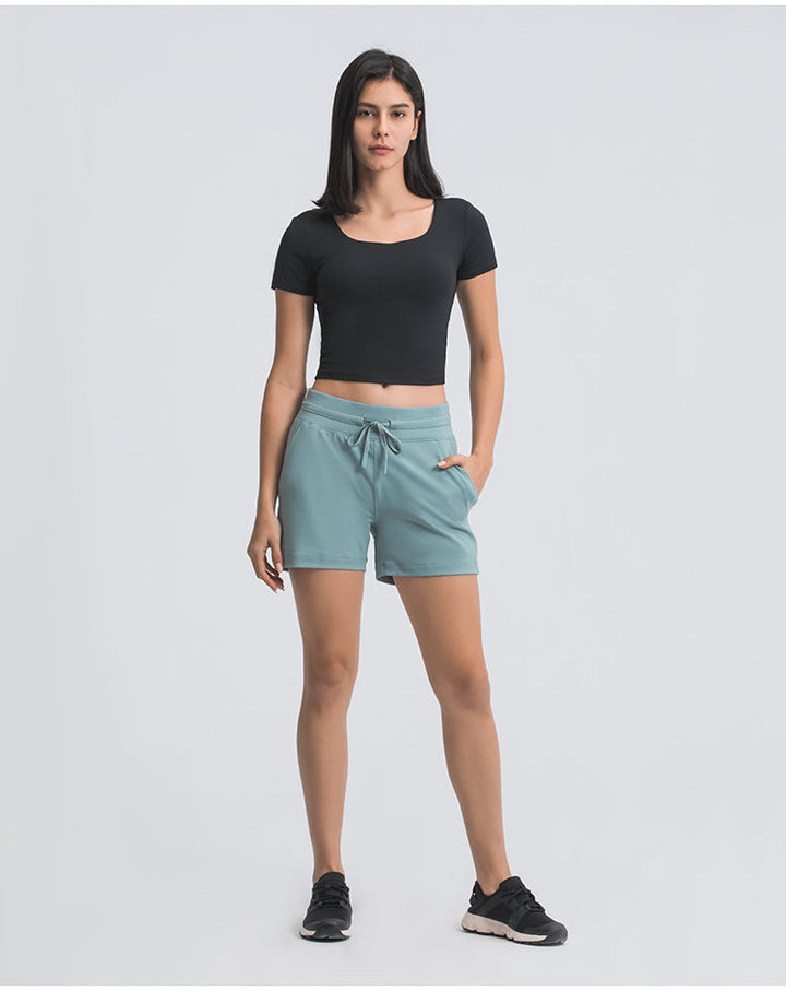 Stilla | Talje Yoga Shorts Til Kvinder