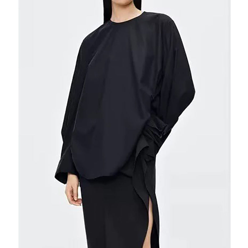 Dame Oversize Bluse med asymmetrisk snit Stilla
