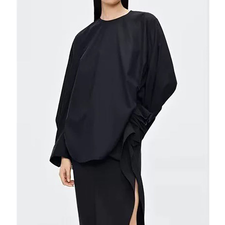 Dame Oversize Bluse med asymmetrisk snit Stilla