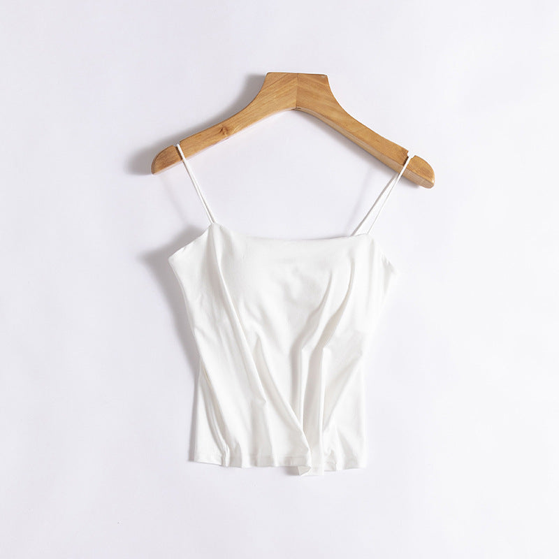 Fru Justerbare Remme Crop Camisole Stilla