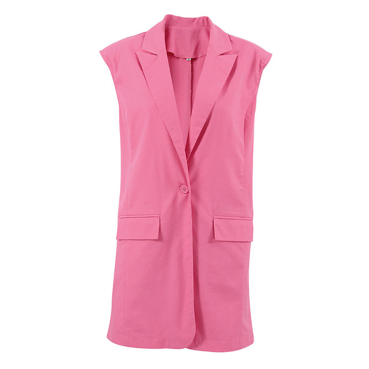 Dame Oversized Blazer-Shorts Sæt med elegant bælte Stilla