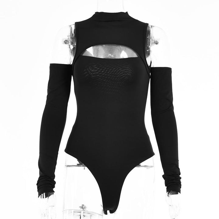 Damer Elegant bodysuit med raffineret udskæring og lange ærmer Skovae