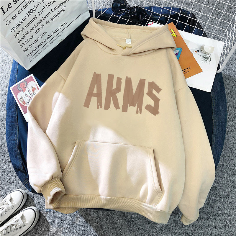 Kvinde Hoodie med moderne grafisk print Skovae