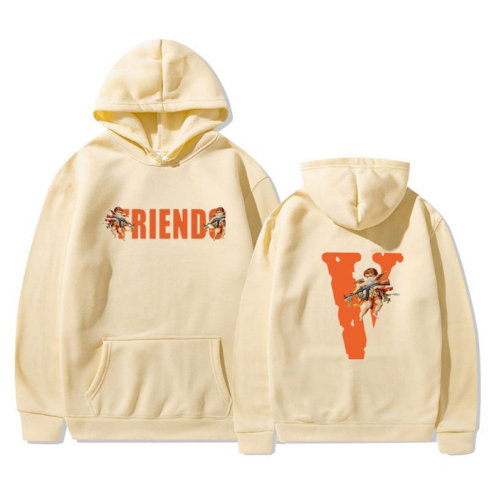 Kvinde hoodie med karakteristisk front- og rygprint Skovae