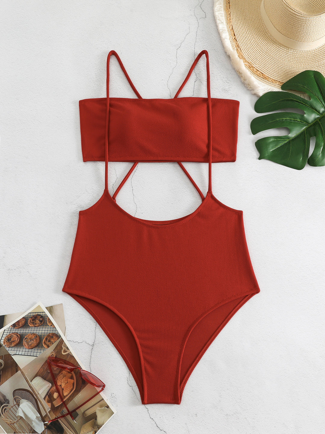 Dame Sporty Højskåret Bikini Skovae