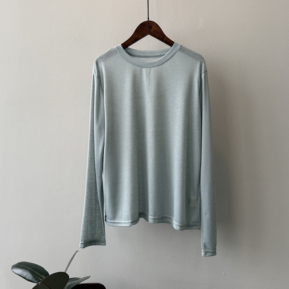 Dame elegant longsleeve-shirt lavet af åndbart materiale Stilla