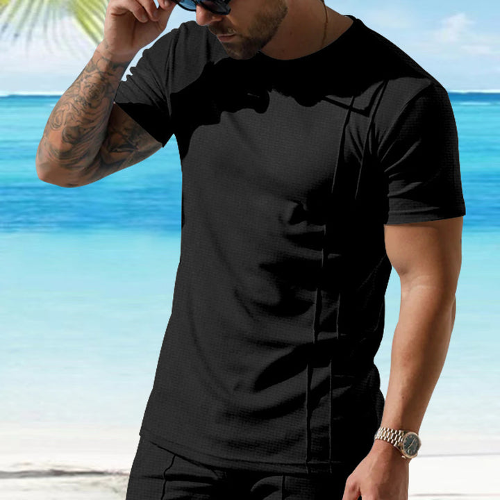 Herrer åndbart sport T-shirt med struktureret design Stilla