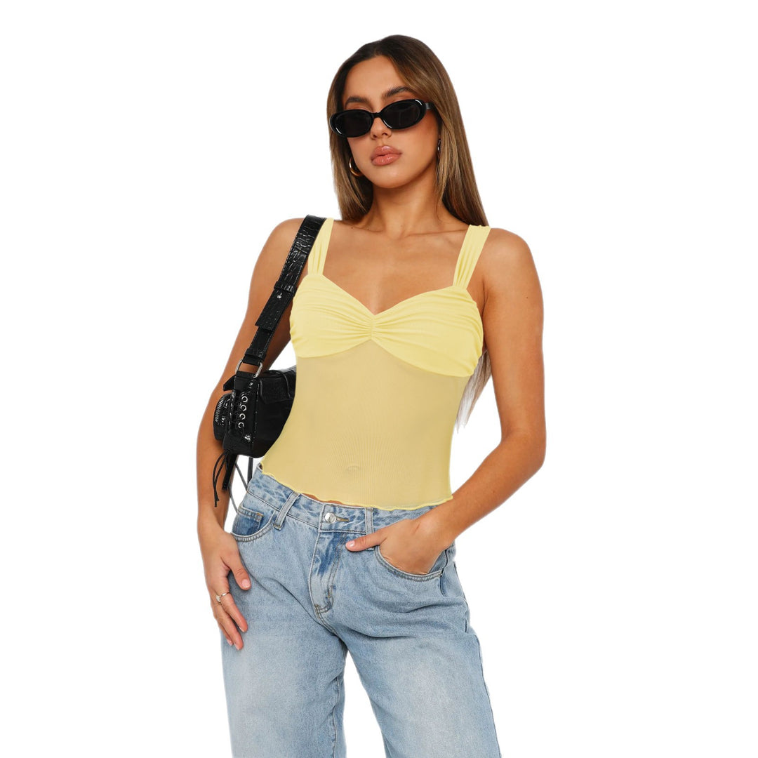 Dame figurtilpasset Bustier-body med rynkeeffekt og justerbare stropper Stilla