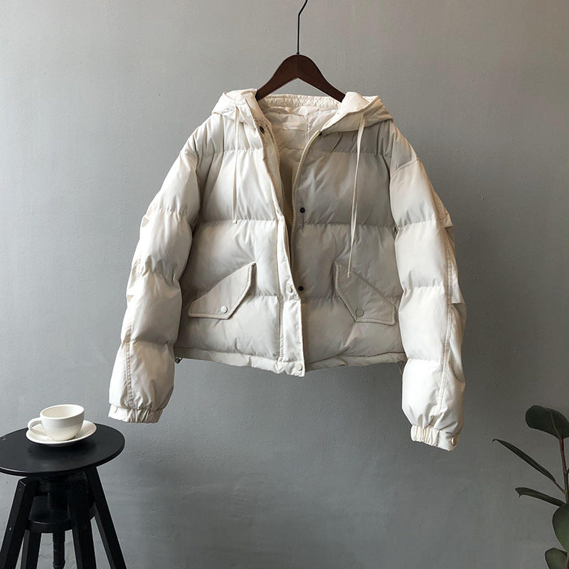 Dame quilted jacket med hætte og praktiske lommer Stilla