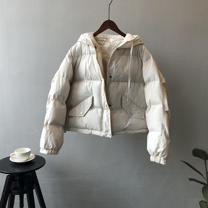 Dame quilted jacket med hætte og praktiske lommer Stilla