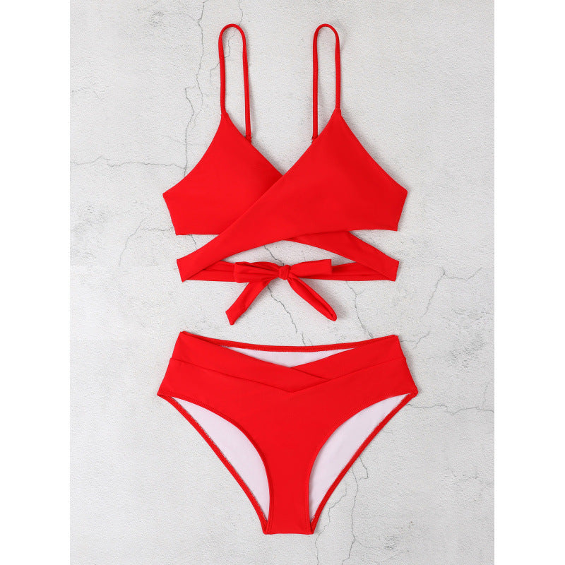 Dame Kryds-Design Bikini-Sæt med justerbare stropper og høj talje Stilla