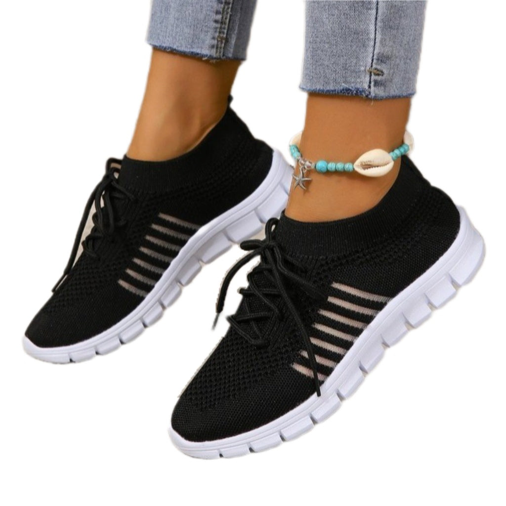 Dame Sporty Sneakers med åndbart strikoverdel Stilla
