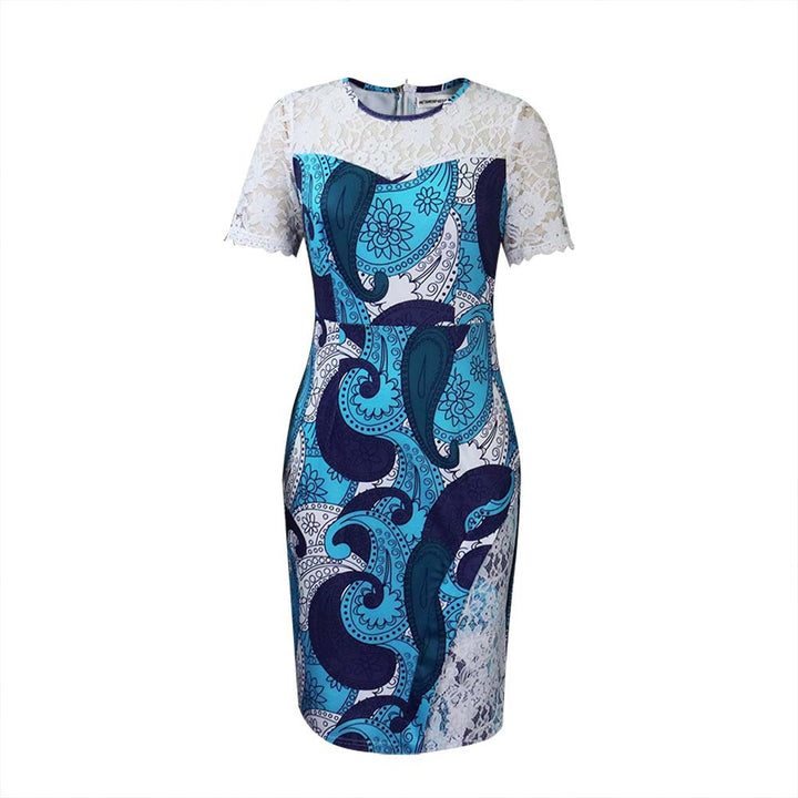 Dame Etuikjole med elegant spids og kunstnerisk mønster Stilla