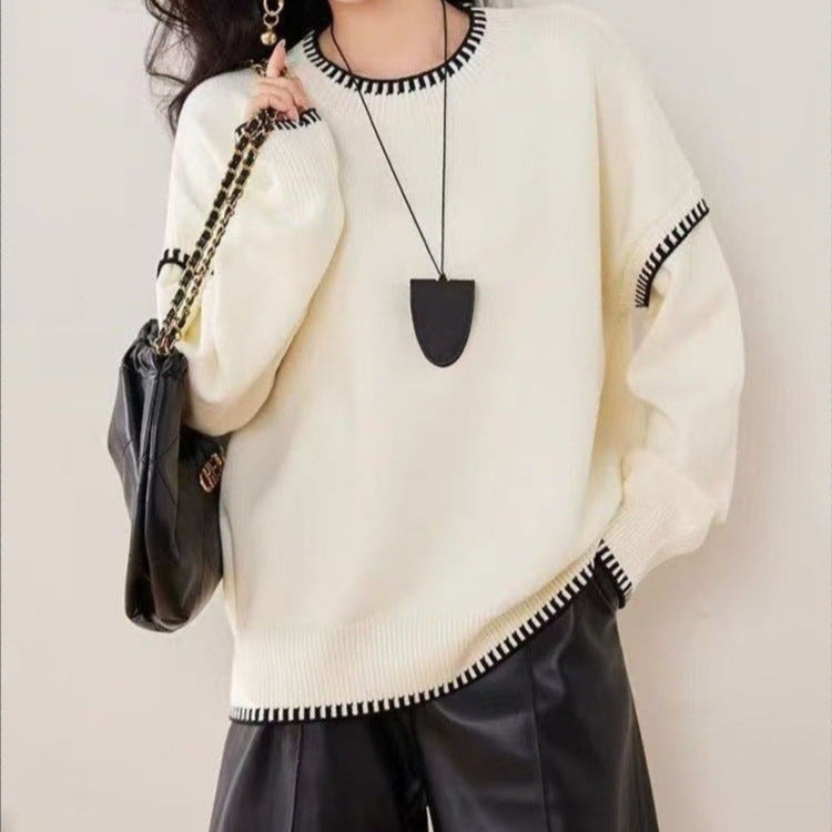 Femme Stilfuld Strikpullover Sweatshirt Stilla