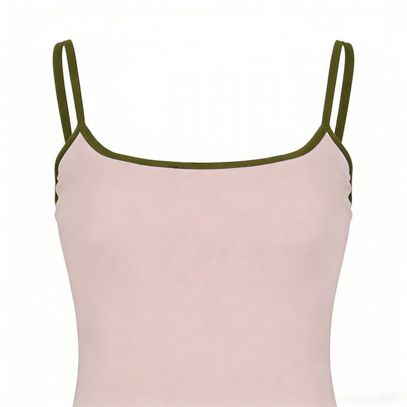 Damen Sportliches Top und Minirock-Set mit verstellbarem Bund Skovae