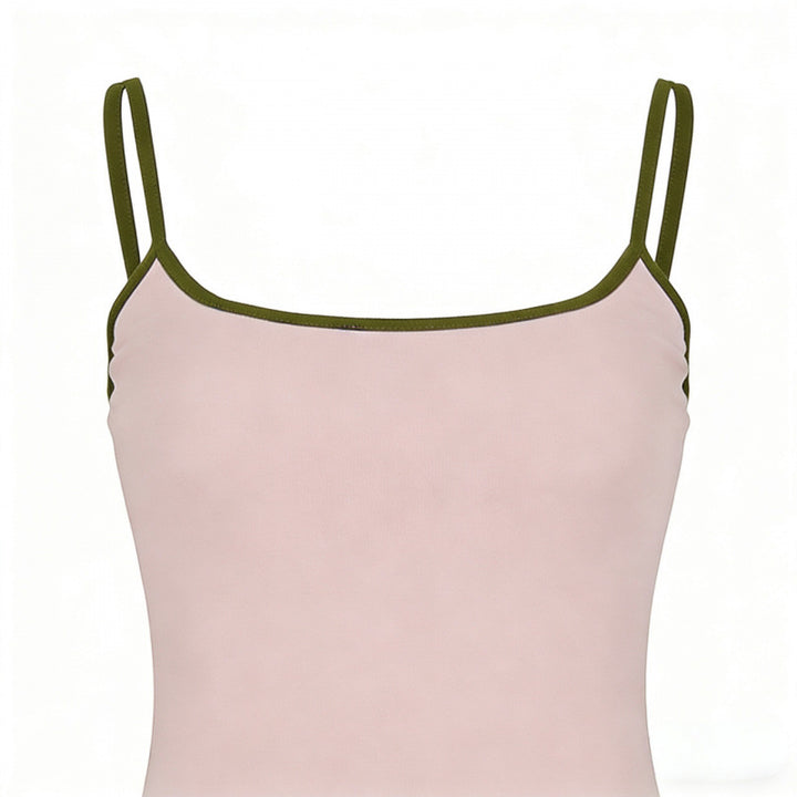 Damen Sportliches Top und Minirock-Set mit verstellbarem Bund Skovae