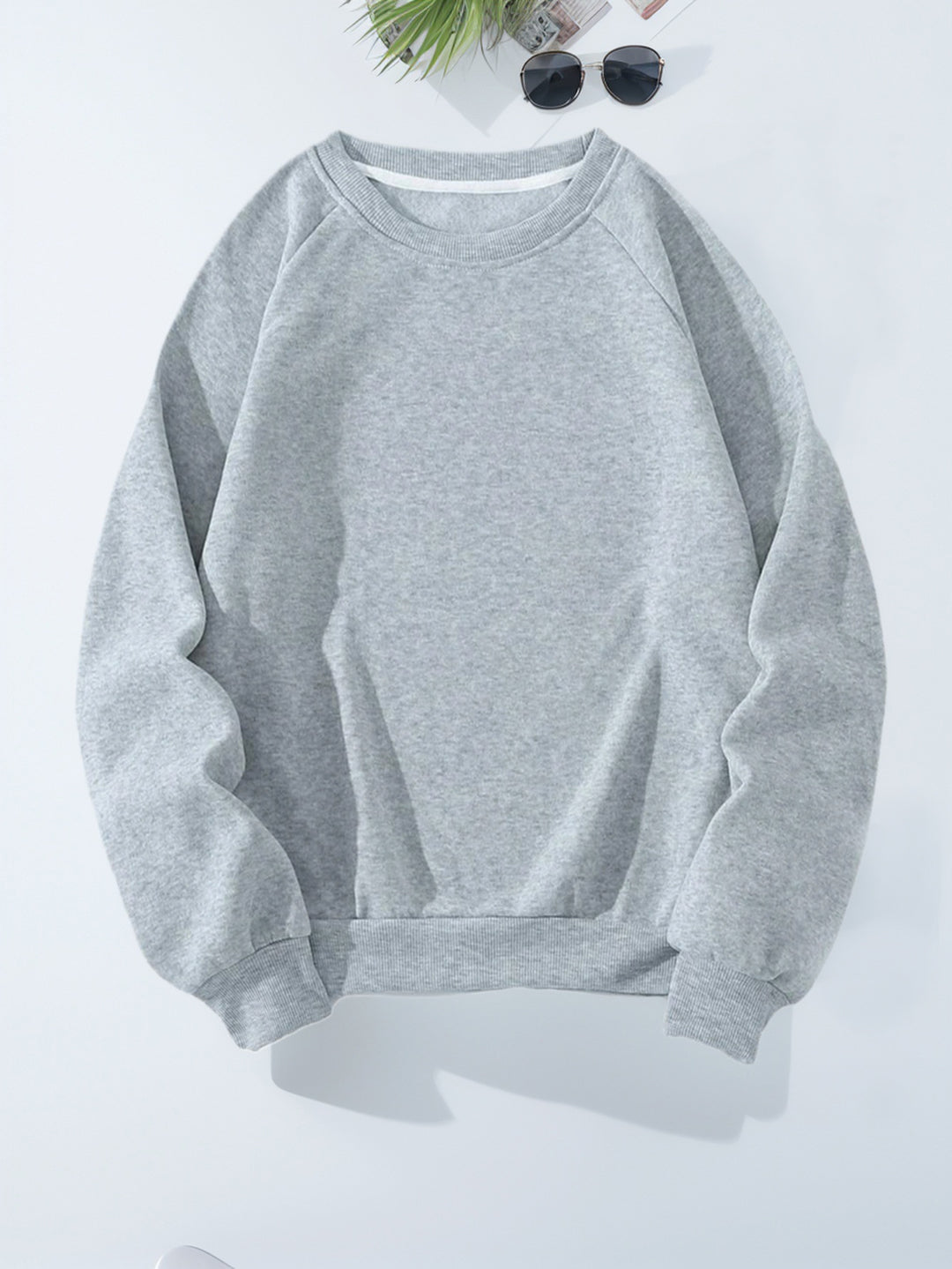 Kvindernes komfortable sweatshirt med raglanærmer Skovae