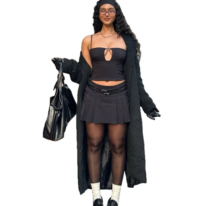 Dame bustier top med dyb udskæring og minimalistisk design Stilla