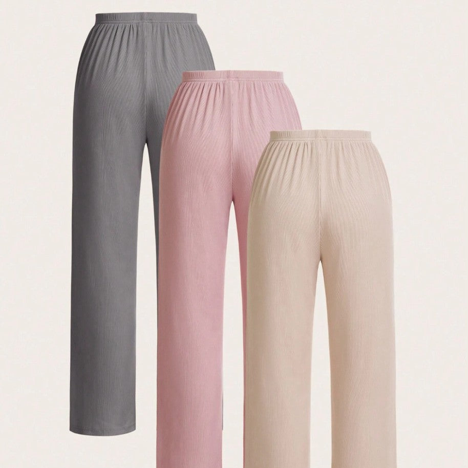 Femme Relaxed Fit Ripp-Loungebukser Stilla