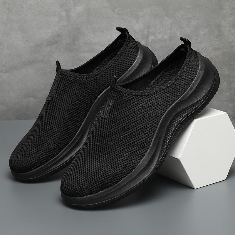 Unisex nan lette netstof slip-on sneakers med åndbart overmateriale, dempende EVA-mellemsål og skridsikre profil såler Skovae