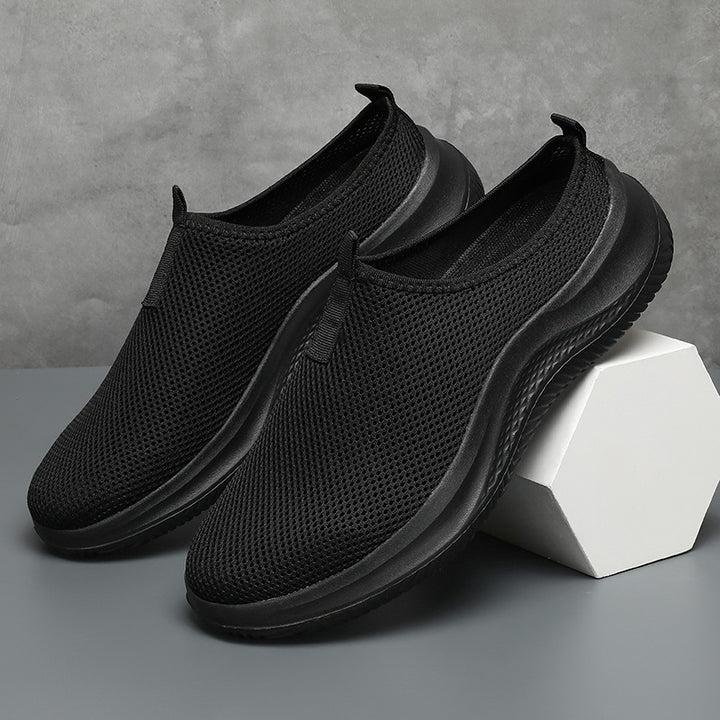Unisex nan lette netstof slip-on sneakers med åndbart overmateriale, dempende EVA-mellemsål og skridsikre profil såler Skovae