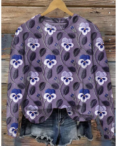 Stilla | Casual Floral Print Sweater