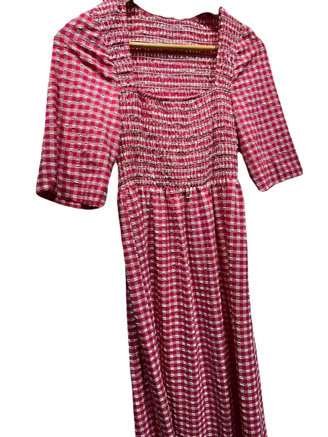 Dame sommerkjole i Vichy-rutedesign Stilla