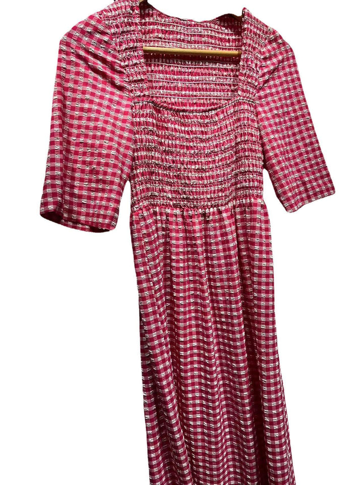 Dame sommerkjole i Vichy-rutedesign Stilla