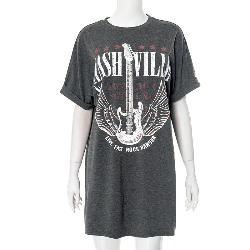 Femme Grafik Plus Size T-Shirt Stilla