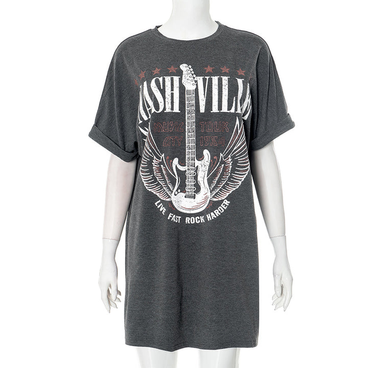 Femme Grafik Plus Size T-Shirt Stilla