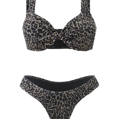 Dame Twist-Front Bikini-Sæt Stilla