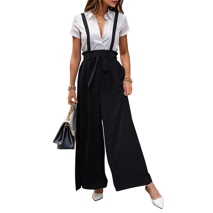 Femme Elegant Bred-Ben Strop Overall Stilla